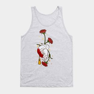 Kitsune in Carnations Tank Top